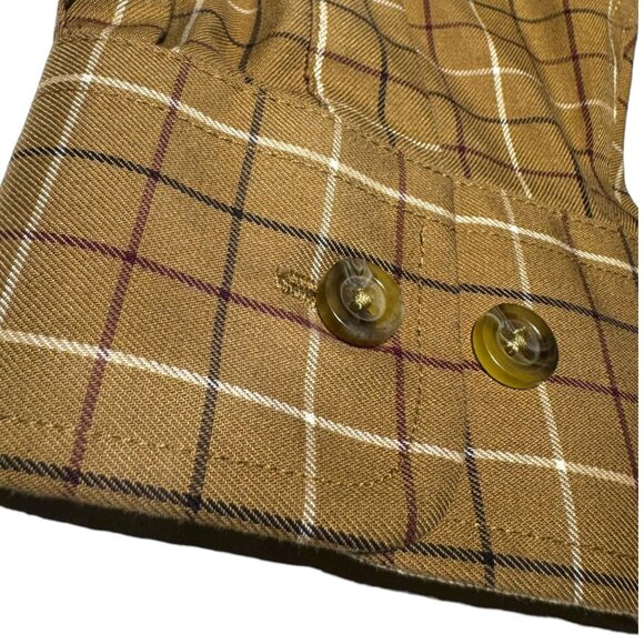 L.L. Bean Plaid Shirt Beige Size XLT - Picture 4 of 7